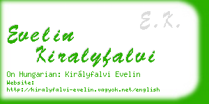 evelin kiralyfalvi business card